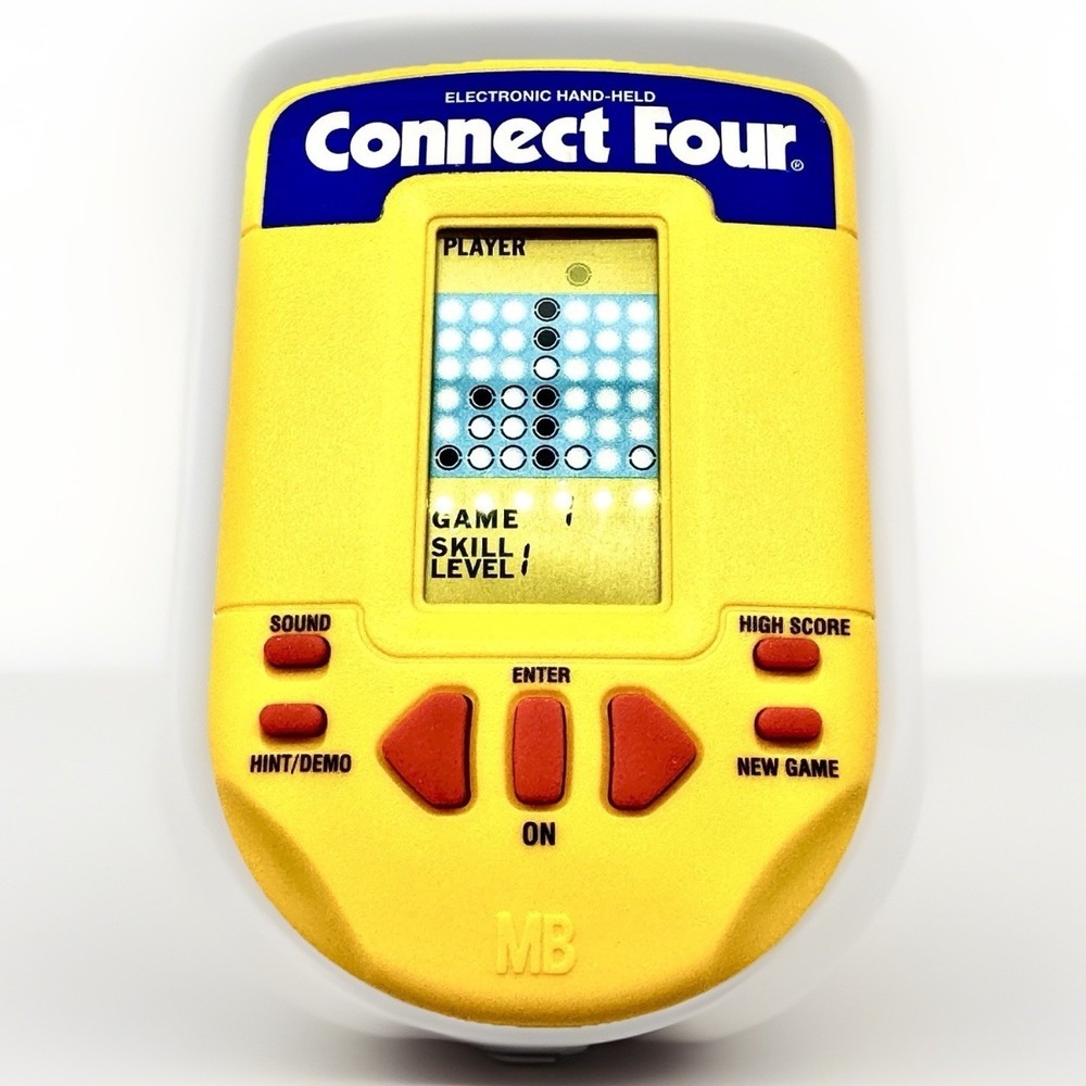 Vintage 1995‎ Milton Bradley Connect Four Handheld Electronic Game Retro 90s Toy